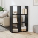 VidaXL Szafka na książki Czarny Dąb 69,5 x 29 x 103,5 cm