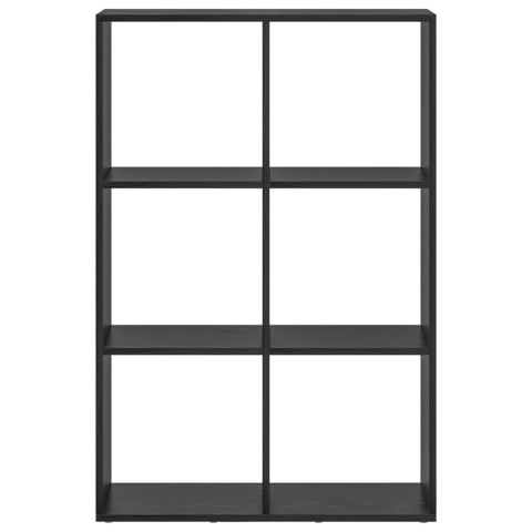 VidaXL Szafka na książki Czarny Dąb 69,5 x 29 x 103,5 cm