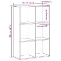 VidaXL Szafka na książki Czarny Dąb 69,5 x 29 x 103,5 cm
