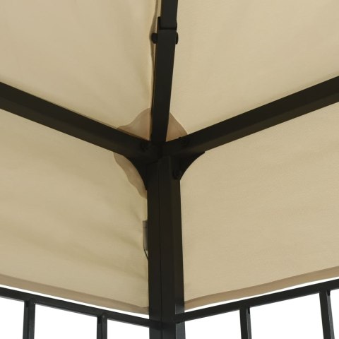VidaXL Altana ze sznurem lampek LED, 3x4 m, kremowa