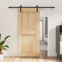 DRZWI PRZESUWNE NATURALNY I CZARNY 95X210CM