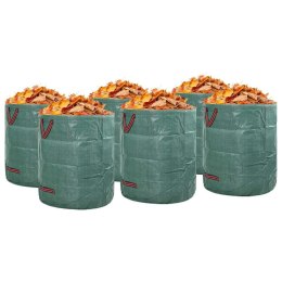 VidaXL Torby na odpady do ogrodu 12 pcs Zielony 45 x 45 x 76 cm