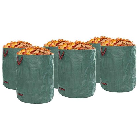 VidaXL Torby na odpady do ogrodu 12 pcs Zielony 79 x 79 x 99,5 cm