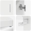 VidaXL Zestaw mebli łazienkowych TULUM 3 pcs Wysoki połysk biały