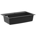 VidaXL Zlew Czarny 795 x 505 mm Granit