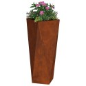 VidaXL Donica 2 pcs Rdzawy 30 x 30 x 75 cm