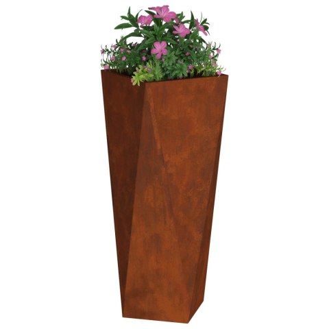 VidaXL Donica 2 pcs Rdzawy 30 x 30 x 75 cm