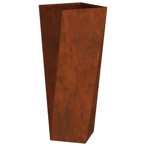 VidaXL Donica 2 pcs Rdzawy 30 x 30 x 75 cm