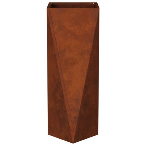 VidaXL Donica 2 pcs Rdzawy 30 x 30 x 75 cm