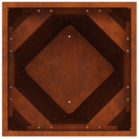 VidaXL Donica 2 pcs Rdzawy 30 x 30 x 75 cm