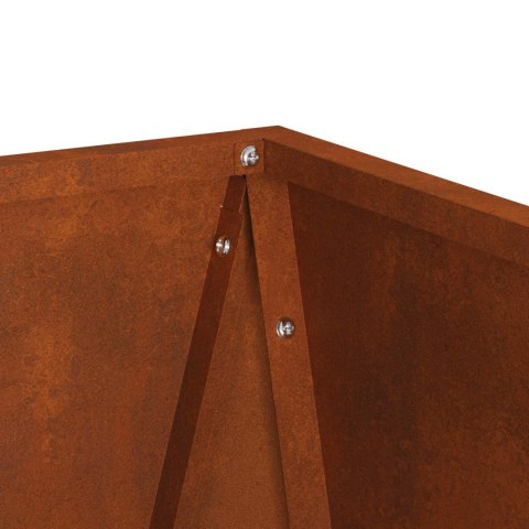VidaXL Donica 2 pcs Rdzawy 30 x 30 x 75 cm