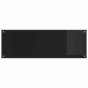 VidaXL Panel kuchenny 2 pcs Czarny 120 x 40 cm szkło hartowane
