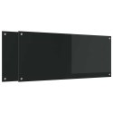 VidaXL Panel kuchenny 2 pcs Czarny 120 x 50 cm szkło hartowane