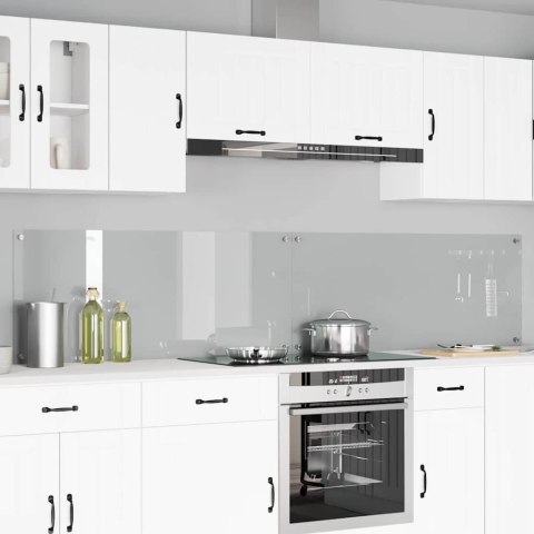 VidaXL Panel kuchenny 2 pcs przezroczysty 120 x 50 cm szkło hartowane