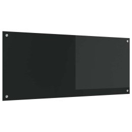 VidaXL Panel kuchenny Czarny 120 x 50 cm szkło hartowane