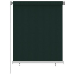 VidaXL Roleta zewnętrzna, 120x140 cm, ciemnozielona, HDPE