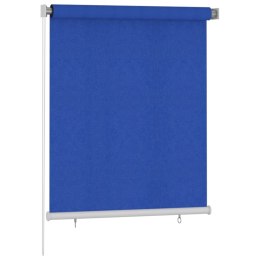 VidaXL Roleta zewnętrzna, 120x140 cm, niebieska, HDPE