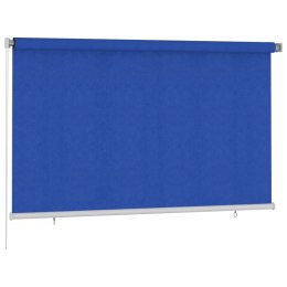 VidaXL Roleta zewnętrzna, 240x140 cm, niebieska, HDPE