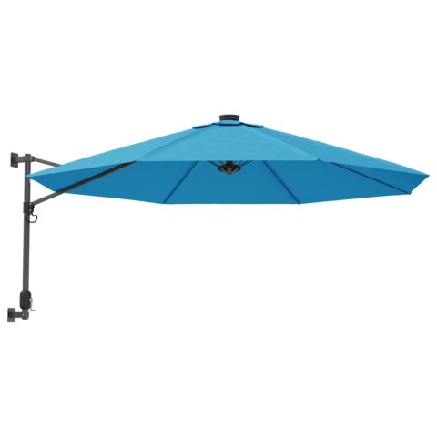 ŚCIENNY PARASOL OGRODOWY NIEBIESKI 290CM