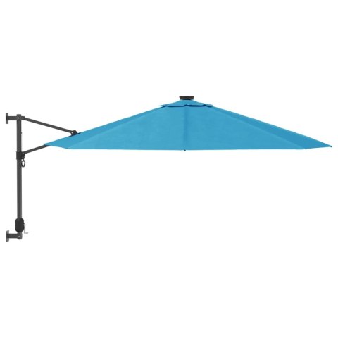 ŚCIENNY PARASOL OGRODOWY NIEBIESKI 290CM