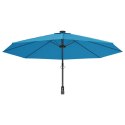ŚCIENNY PARASOL OGRODOWY NIEBIESKI 290CM