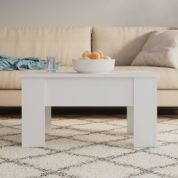 VidaXL Stolik kawowy, biały, 79x49x41 cm, materiał drewnopochodny