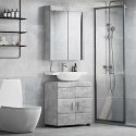 ZESTAW MEBLI ŁAZIENKOWYCH TULUM 2 PCS BETONOWY SZARY