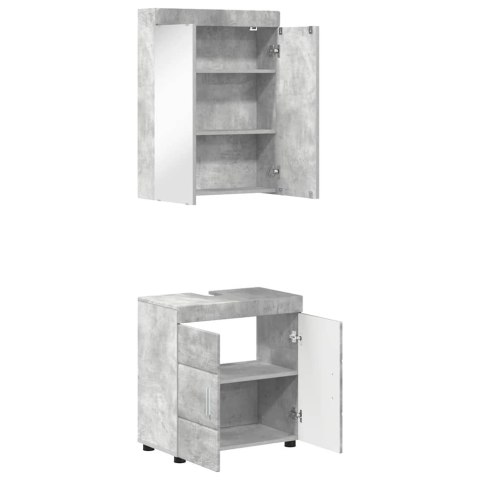 ZESTAW MEBLI ŁAZIENKOWYCH TULUM 2 PCS BETONOWY SZARY