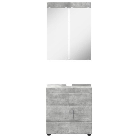 ZESTAW MEBLI ŁAZIENKOWYCH TULUM 2 PCS BETONOWY SZARY