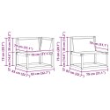 ZESTAW SOF NA ZEWNĄTRZ 6 PCS BIAŁY I KREMOWY 79X79X37CM