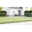 BIAŁY SŁUPEK OGRODOWY Z OSTRYM WIERZCHOŁKIEM - 6.8X 0.8M STAL