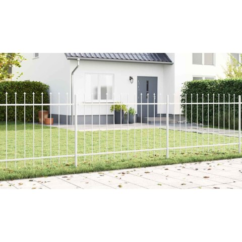 BIAŁY SŁUPEK OGRODOWY Z OSTRYM WIERZCHOŁKIEM - 6.8X 0.8M STAL