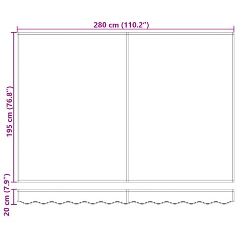 MARKIZA CZERWONY 300X250X165CM POLIESTER