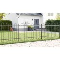 OGRODOWY PŁOT Z ŁUKIEM NA GÓRZE SZARY 8,5X1M STAL