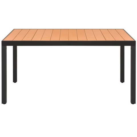 5-CZĘŚCIOWY ZESTAW MEBLI OGRODOWYCH RATTAN PVC CZARNO-BRĄZOWY