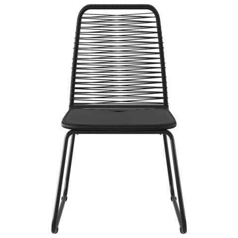 5-CZĘŚCIOWY ZESTAW MEBLI OGRODOWYCH RATTAN PVC CZARNO-BRĄZOWY