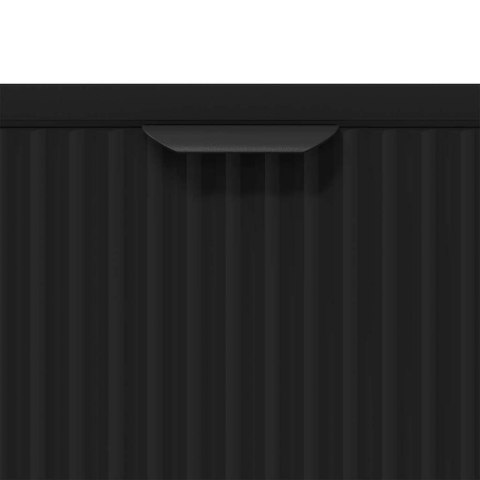 VidaXL Bufet Czarny 89,5 x 33 x 82 cm Materiał drewnopochodny