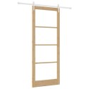 VidaXL Drzwi przesuwne Naturalny 93 x 232 cm