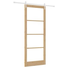 VidaXL Drzwi przesuwne Naturalny 93 x 232 cm