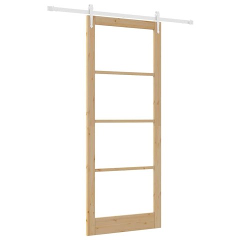 VidaXL Drzwi przesuwne Naturalny 93 x 232 cm