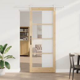VidaXL Drzwi przesuwne Naturalny 93 x 232 cm