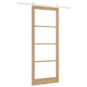 VidaXL Drzwi przesuwne Naturalny 93 x 232 cm