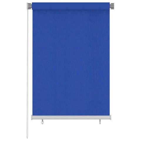 VidaXL Roleta zewnętrzna, 100x140 cm, niebieska, HDPE