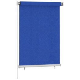 VidaXL Roleta zewnętrzna, 100x140 cm, niebieska, HDPE