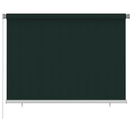 VidaXL Roleta zewnętrzna, 200x140 cm, ciemnozielona, HDPE