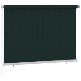 VidaXL Roleta zewnętrzna, 200x140 cm, ciemnozielona, HDPE