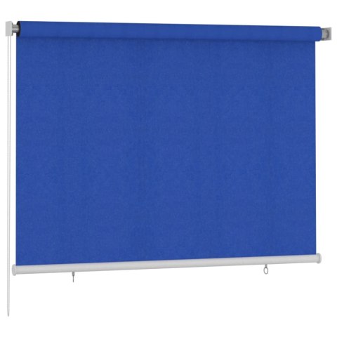 VidaXL Roleta zewnętrzna, 200x140 cm, niebieska, HDPE