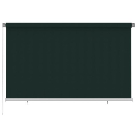 VidaXL Roleta zewnętrzna, 240x140 cm, ciemnozielona, HDPE