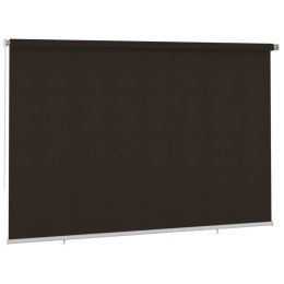 VidaXL Roleta zewnętrzna, 350x230 cm, brązowa, HDPE