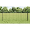 SŁUPEK OGRODZENIOWY 44 PCS SZARY 120CM STAL